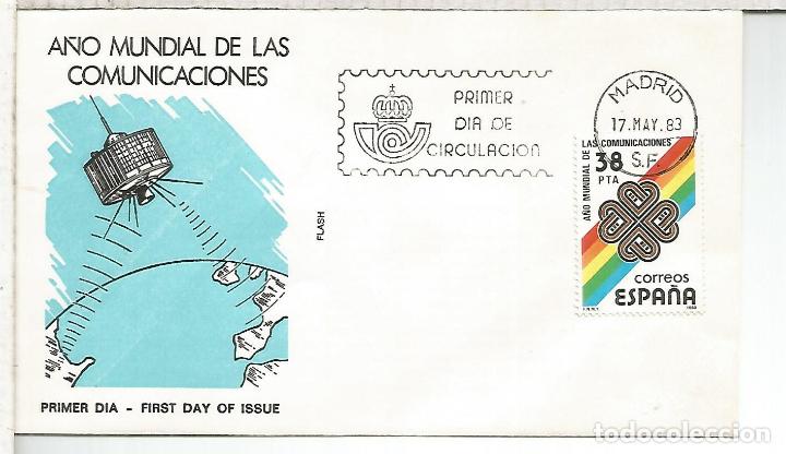 Sellos: MADRID FDC A&Ntilde;O MUNDIAL DE LAS COMUNICACIONES - Foto 1
