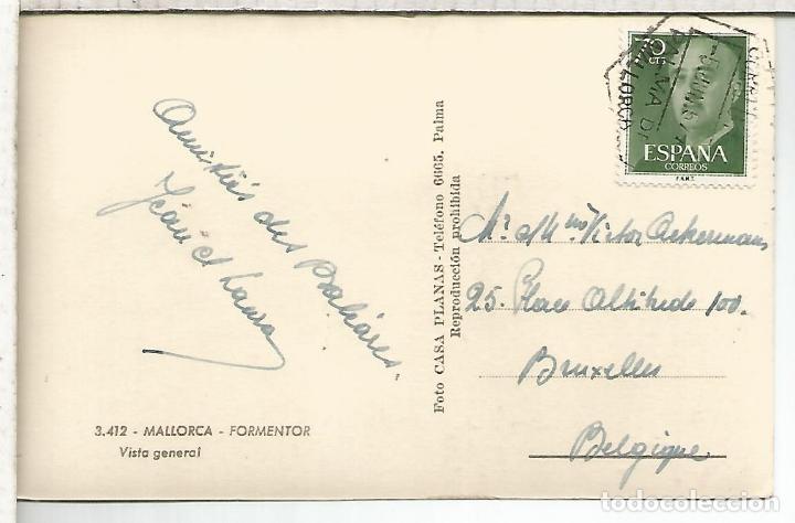 Sellos: TARJETA POSTAL MALLORCA CON MAT HEXAGONAL CORREO AEREO - Foto 1