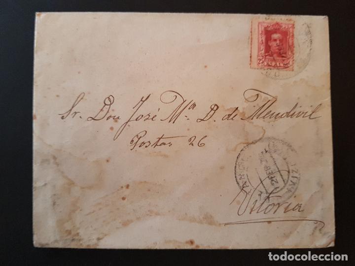 Sellos: CARTA CIRCULADA DE BILBAO A VITORIA EN 1930 - Foto 1