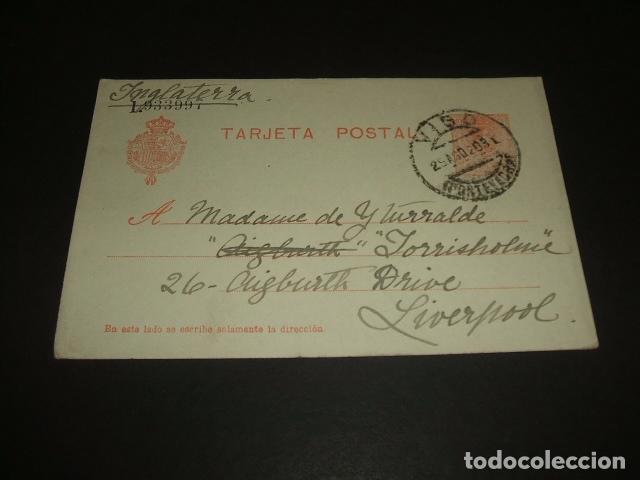 Sellos: TARJETA POSTAL CIRCULADA DE VIGO A LIVERPOOL 1920 - Foto 1