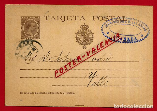 Francobolli: POSTAL TARJETA CON SELLO IMPRESO , CIRCULADA , 10 CENTIMOS , 1898, ORIGINAL , P494