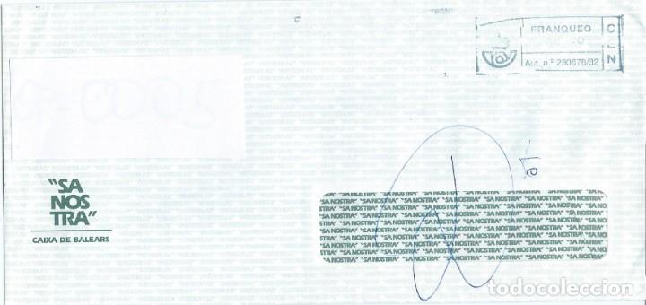 Sellos: 1996. MALLORCA. SOBRE DEVUELTO. MATASELLOS/POSTMARK. VALLDEMOSA. - Foto 2