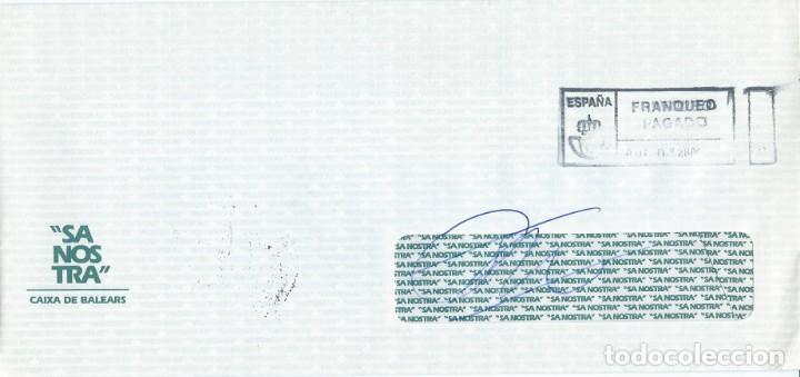 Sellos: 1995. MALLORCA. SOBRE DEVUELTO. MATASELLOS/POSTMARK. PALMANYOLA. - Foto 2