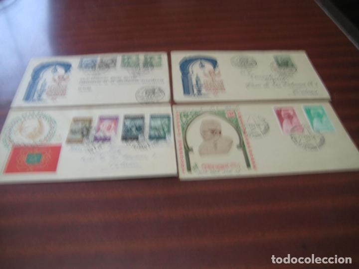 Timbres: 4 sobres de exposiciones y primer d&iacute;a. Ver descripci&oacute;n.