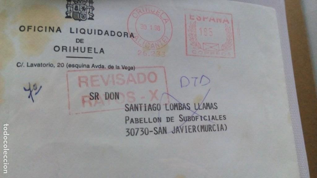 Sellos: sobre marca REVISADO RAYOS X. RARO - Foto 1
