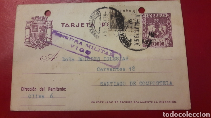 Sellos: 1939 Vigo Censura Militar - Foto 1