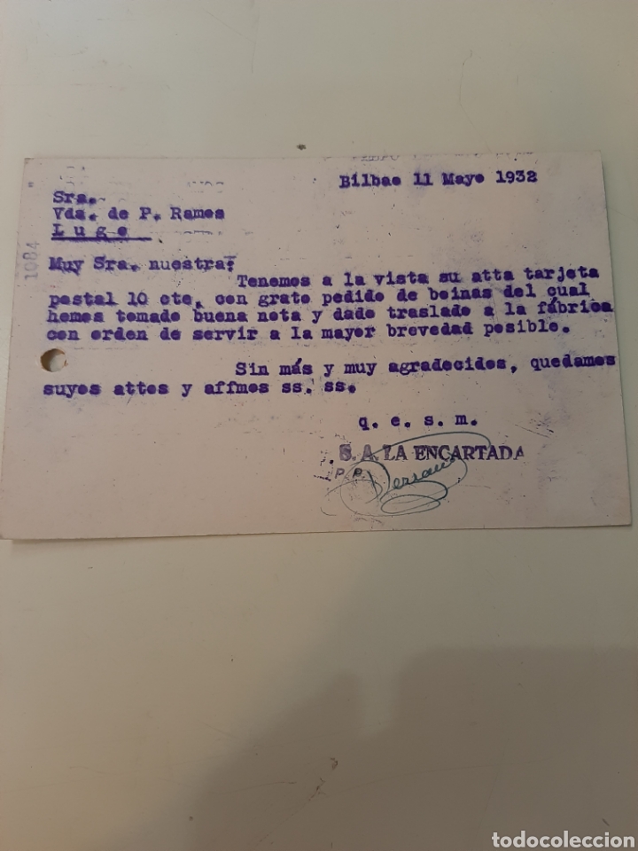 Sellos: 1932 Bilbao S.a La Encantada - Foto 2