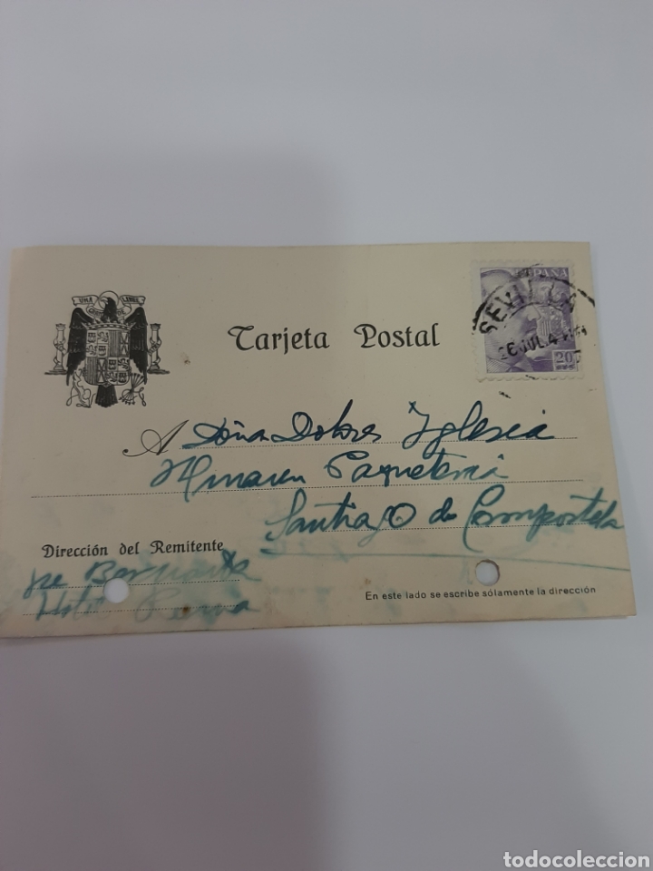 Sellos: 1944 Sevilla escudo &Aacute;guila - Foto 1