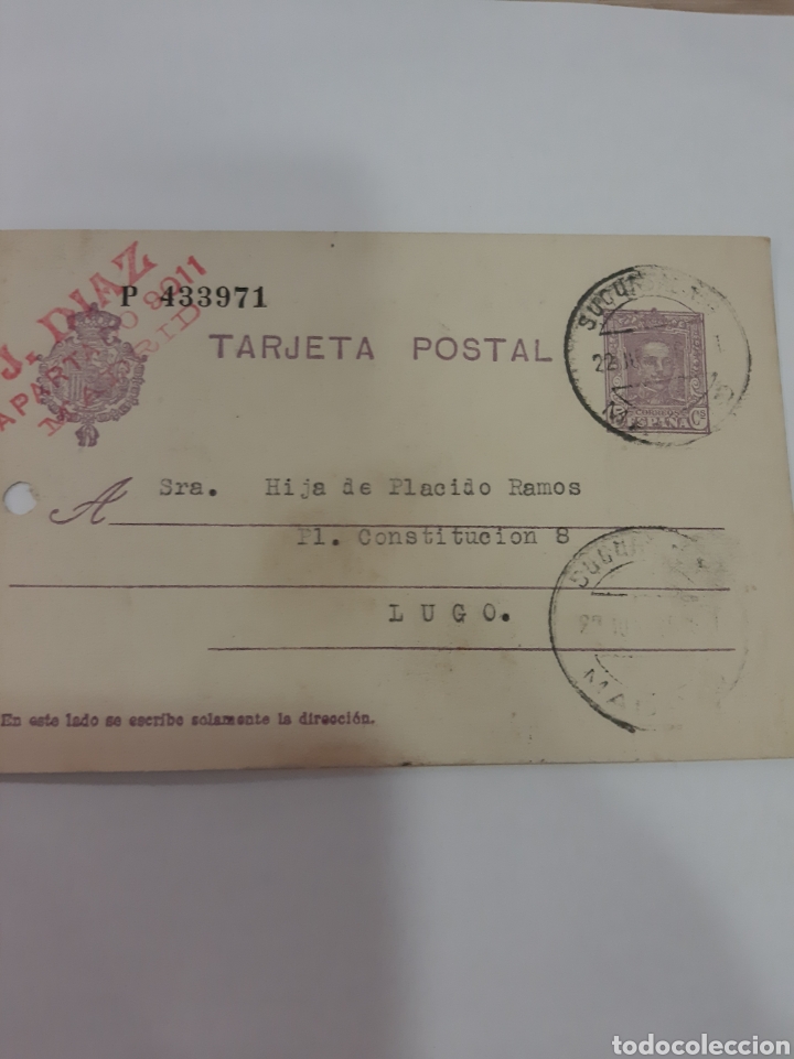 Sellos: 1927 MadridJ.Diaz dirigido Lugo - Foto 1
