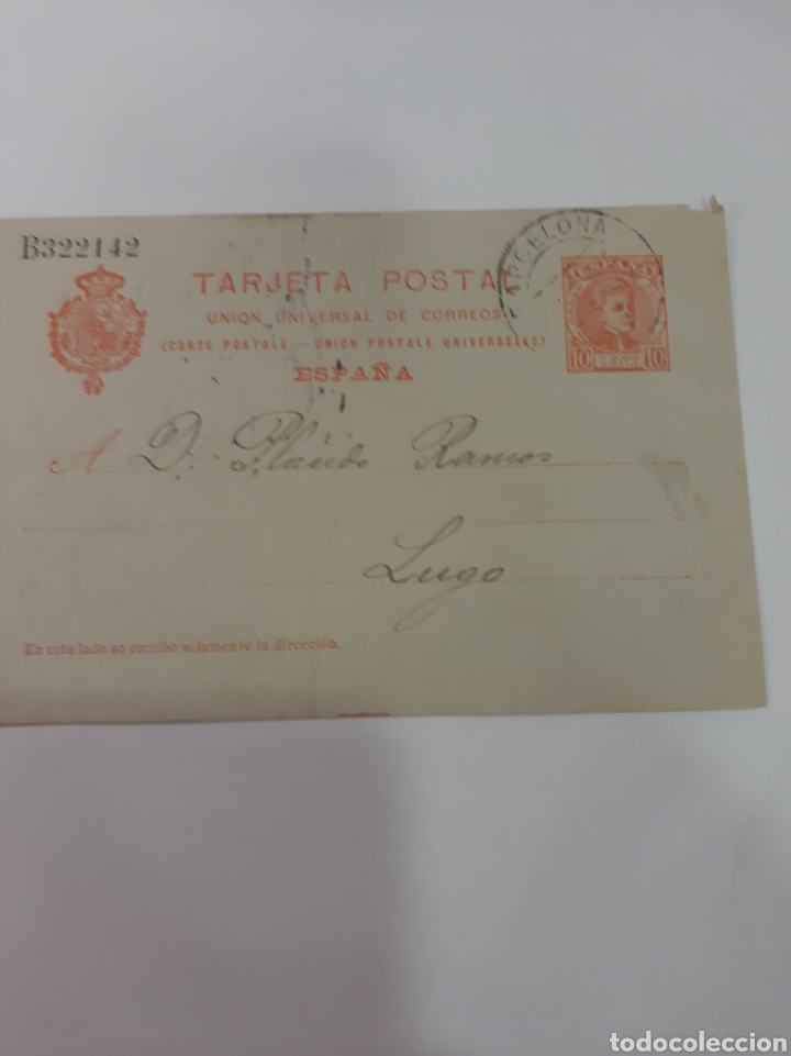 Sellos: 1905 Barcelona La Union Corchetera dirigido Lugo - Foto 1