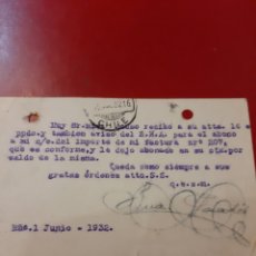 Sellos: 1932 MATASELLO CHILE TARJETA POSTAL AYUNTAMIENTO BARCELONA SELLO REPÚBLICA ESPAÑOLA