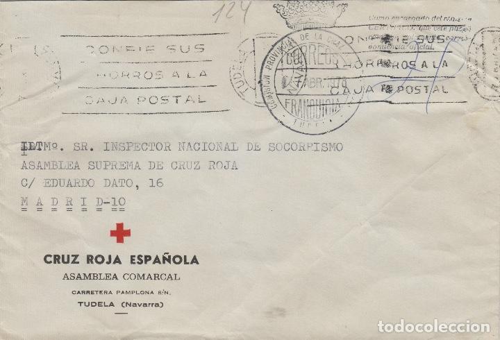 Sellos: a&ntilde;o 1978 ,CARTA CON FRANQUICIA DE LA CRUZ ROJA DE - TUDELA ( NAVARRA )