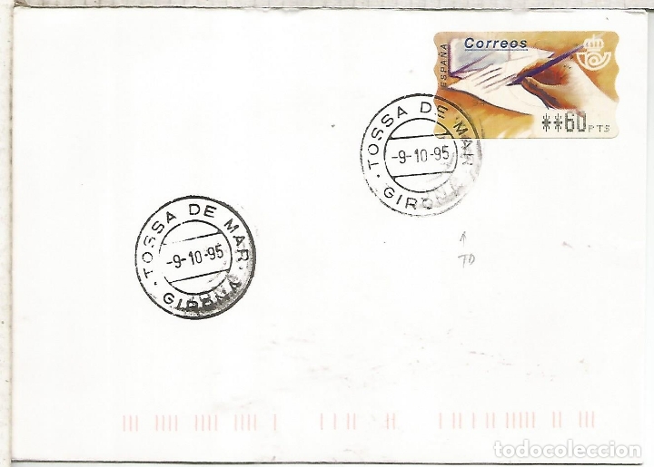 Sellos: TOSSA DE MAR GERONA  CC CON ATM MANO 1995 - Foto 1