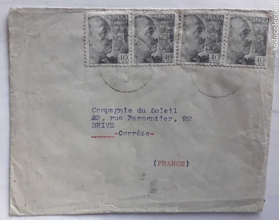 Sellos: Sobre enviado desde Los Pedrones (Requena) - Foto 1