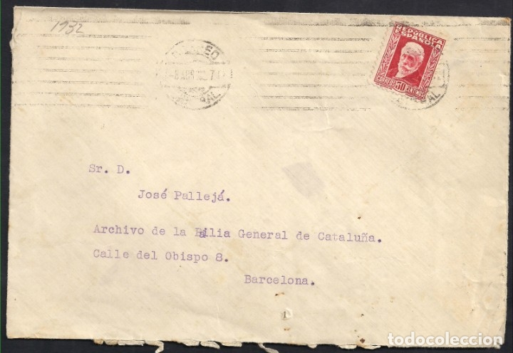 Sellos: CARTA DIRIGIDA A BARCELONA - Foto 1