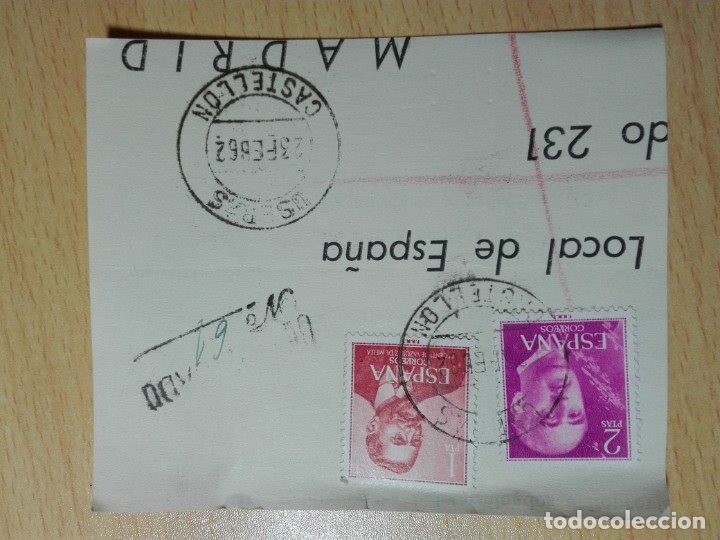 Sellos: MATASELLOS 1962 - USERAS CASTELLON - MARCA CERTIFICADO N&ordm; - Foto 1