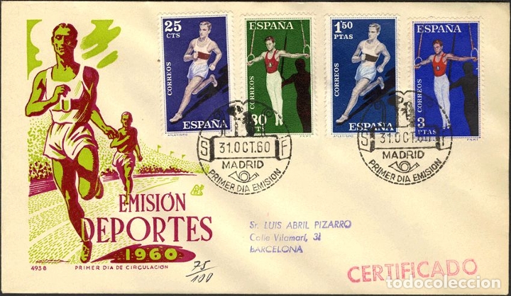 Sellos: Espa&ntilde;a. Sobre del Primer D&iacute;a. 2&ordm; Centenario. Sobre del Primer D&iacute;a. 2&ordm; Centenario REF: 9570 - Foto 1