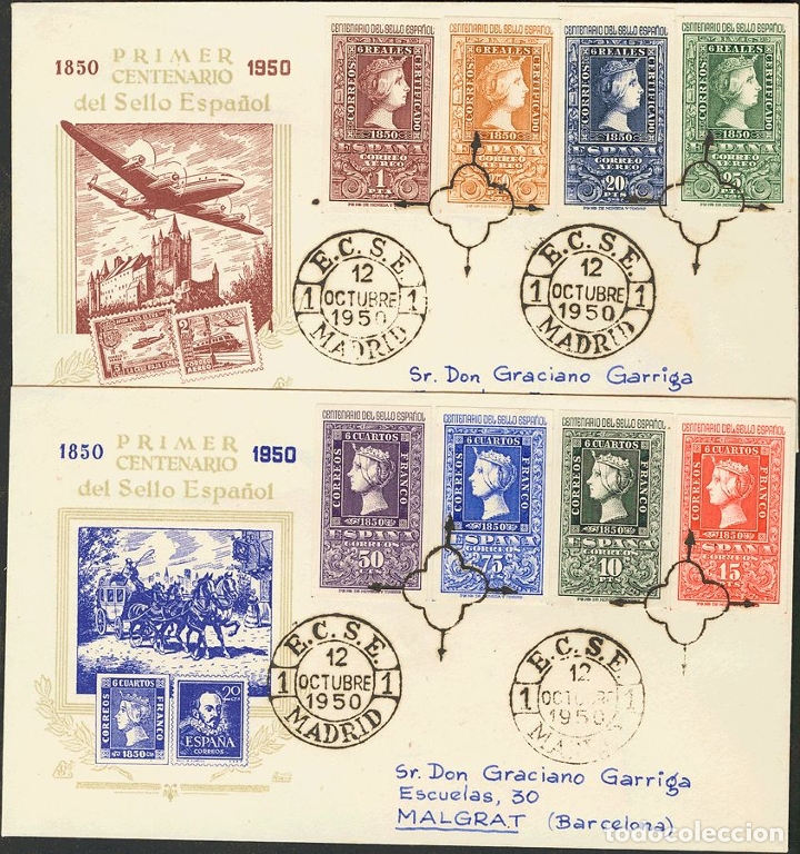 Sellos: Espa&ntilde;a. Sobre del Primer D&iacute;a. 2&ordm; Centenario. Sobre del Primer D&iacute;a. 2&ordm; Centenario REF: 9595 - Foto 1