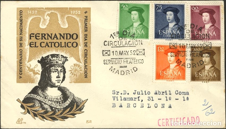 Sellos: Espa&ntilde;a. Sobre del Primer D&iacute;a. 2&ordm; Centenario. Sobre del Primer D&iacute;a. 2&ordm; Centenario REF: 9675 - Foto 1