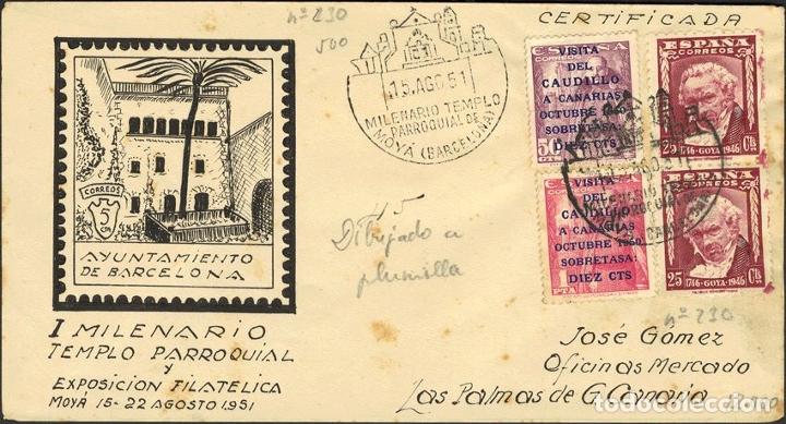 Sellos: Espa&ntilde;a. 2&ordm; Centenario anterior a 1960. Dibujado a pluma. REF: 10742 - Foto 1