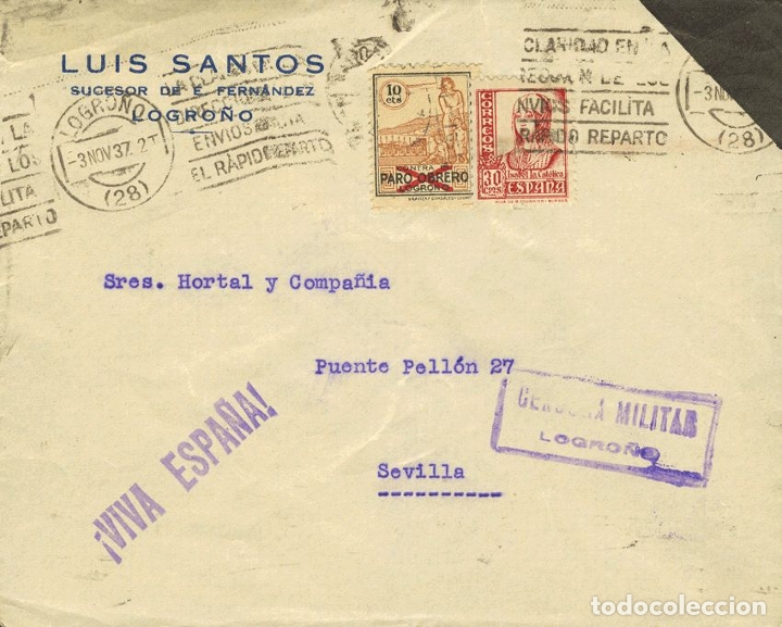 Sellos: Espa&ntilde;a. Vi&ntilde;eta. Vi&ntilde;eta REF: 13799 - Foto 1