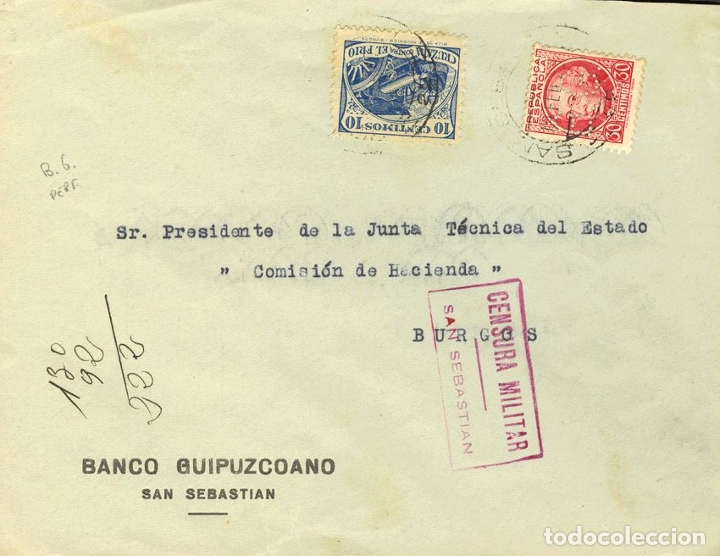 Sellos: Espa&ntilde;a. Perforado. Perforado. B.G. MAGNIFICA. REF: 26191 - Foto 1