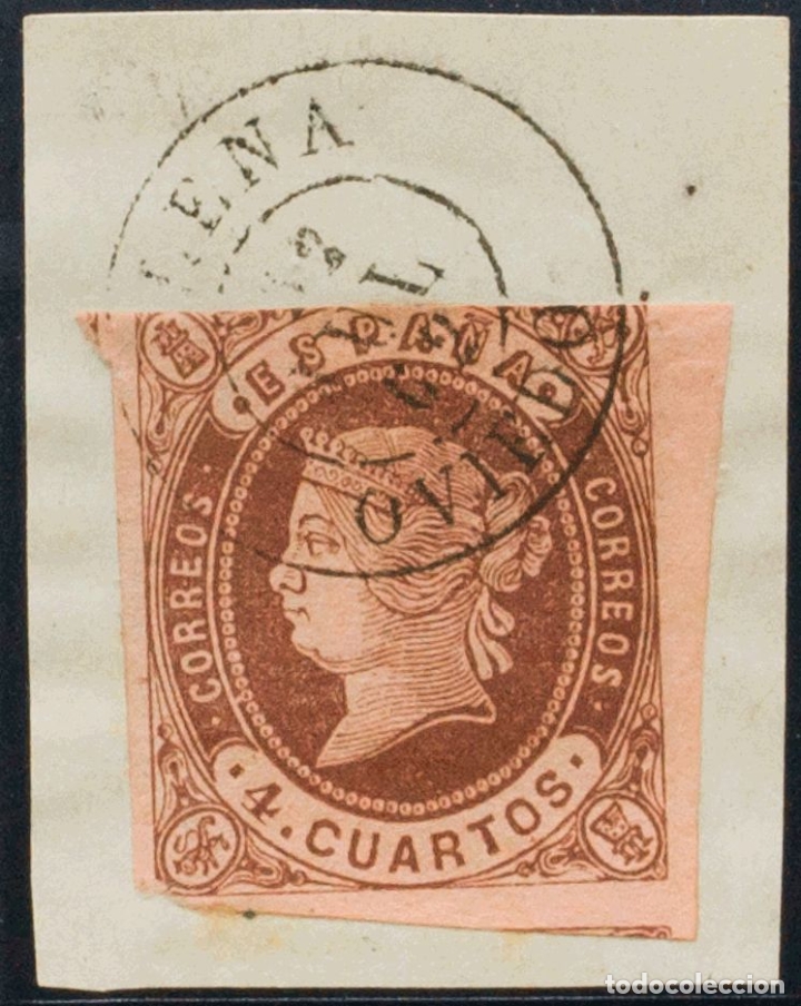 españa. asturias. filatelia. fragmento 58. 1862 - Compra venta en todocoleccion