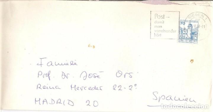 Briefmarken: CARTA A D.JOSE ORS MARTINEZ ALEMANIA-MADRID.