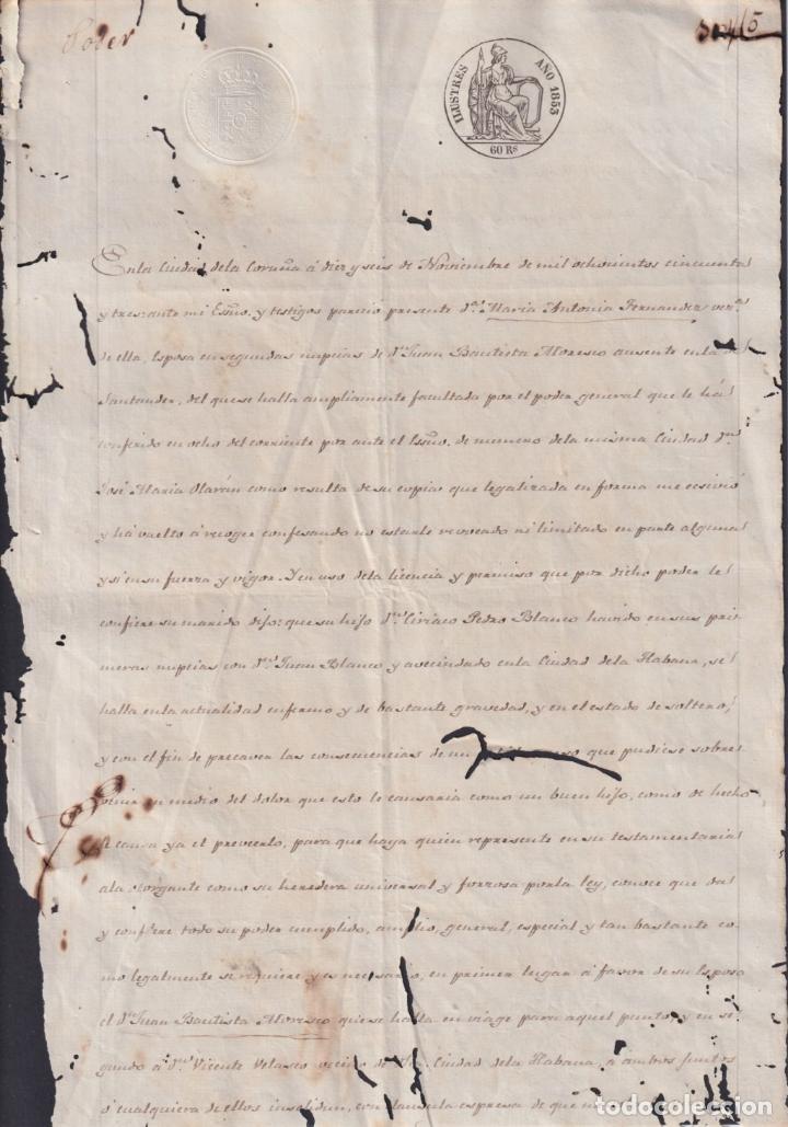 Briefmarken: 1853-PS-1 ESPA&Ntilde;A SPAIN 1853 REVENUE SEALLED PAPER. ILUSTRES