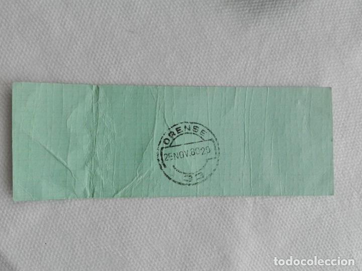 Sellos: ETIQUETA SACA 1980 - ORENSE - Foto 1