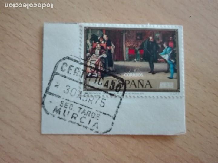 Sellos: MATASELLOS 1975 - MURCIA / SEC. TARDE - CERTIFICADO - Foto 1