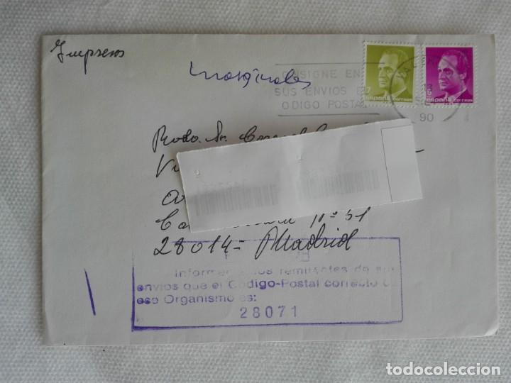Sellos: MATASELLOS 1990 VALENCIA - MARCA INFORMANDO CODIGO POSTAL 28071 - Foto 1