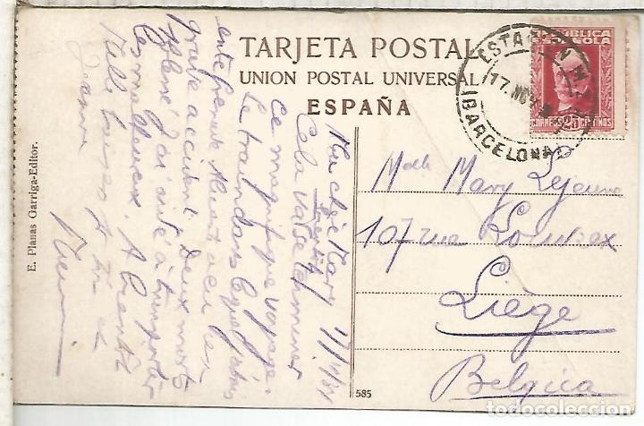 Briefmarken: SEGUNDA REPUBLICA TP BARCELONA CON MAT ESTACION MZA FERROCARRIL RAILWAY
