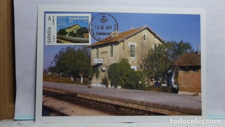 Francobolli: POSTAL CON MATASELLO Y SELLO PRIMER DIA - ESTACION DE EL PORTAL 1904 - 2007.