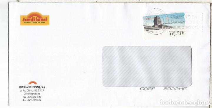 Sellos: CC CON ATM ARQUITECTURA POSTAL A CORU&Ntilde;A MAT BARCELONA - Foto 1