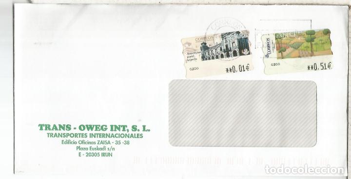 Sellos: CC CON ATM ARQUITECTURA POSTAL LOGRO&Ntilde;O MAT IRUN - Foto 1