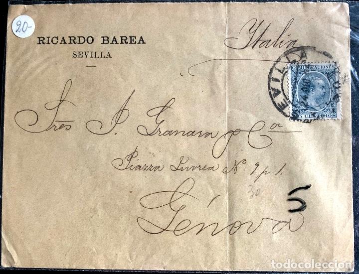 Sellos: 1895. SEVILLA-GENOVA. ED221. - Foto 1