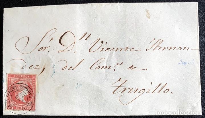 Sellos: 1859. VVA DE LA SERENA-TRUJILLO. EDIFIL 48. - Foto 1