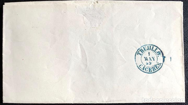 Sellos: 1859. VVA DE LA SERENA-TRUJILLO. EDIFIL 48. - Foto 2