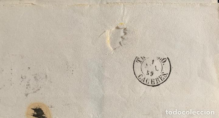 Sellos: 1859. CACERES-TRUJILLO. EDIFIL 48 - Foto 2