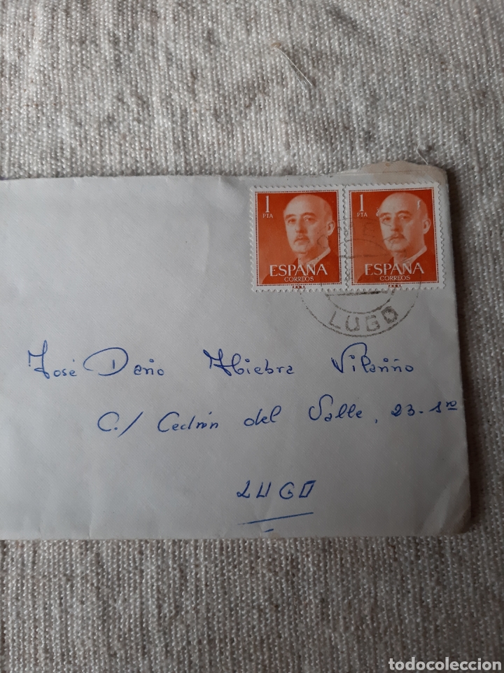 Sellos: LUGO MATASELLO SOBRE SELLOS FRANCO - Foto 1