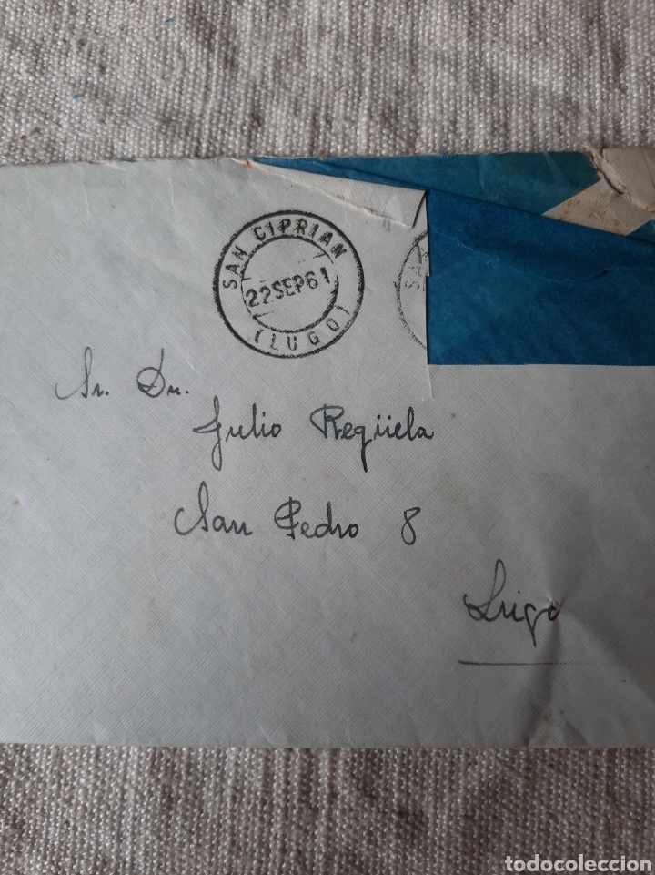 Sellos: SAN CIPRIAN LUGO MATASELLO CORREO 1961 - Foto 1