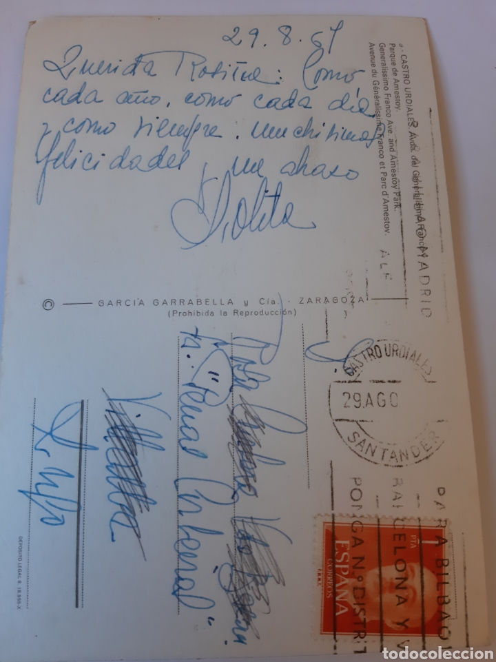 Sellos: 1967 CASTRO URDIALES SANTANDER MATASELLO - Foto 1