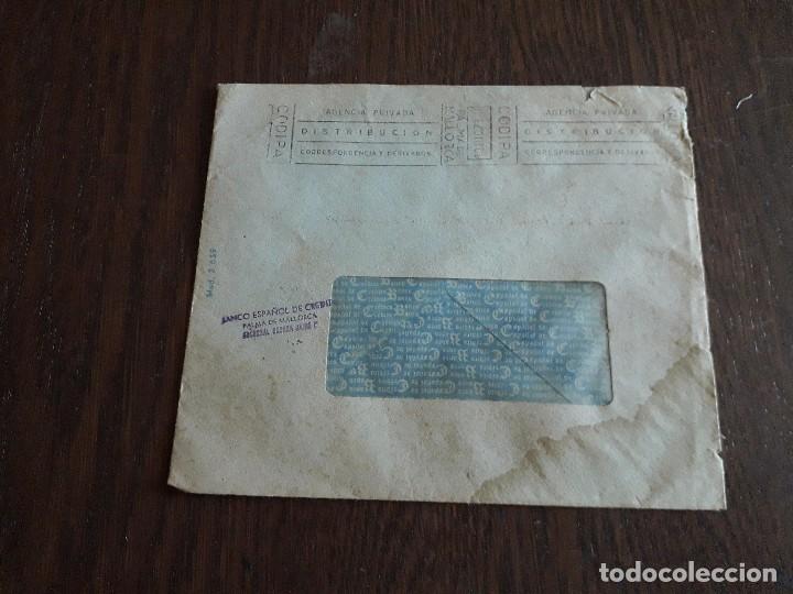 Briefmarken: carta, sobre antiguo, Banco espa&ntilde;ol de cr&eacute;dito, a&ntilde;o 1973, franqueo mec&aacute;nico