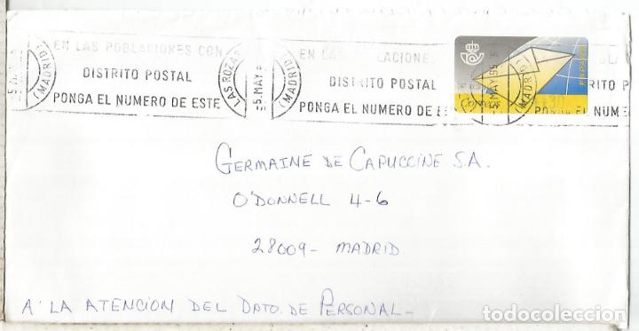 Sellos: CC CON ATM CARTA MAT LAS ROZAS MADRID - Foto 1