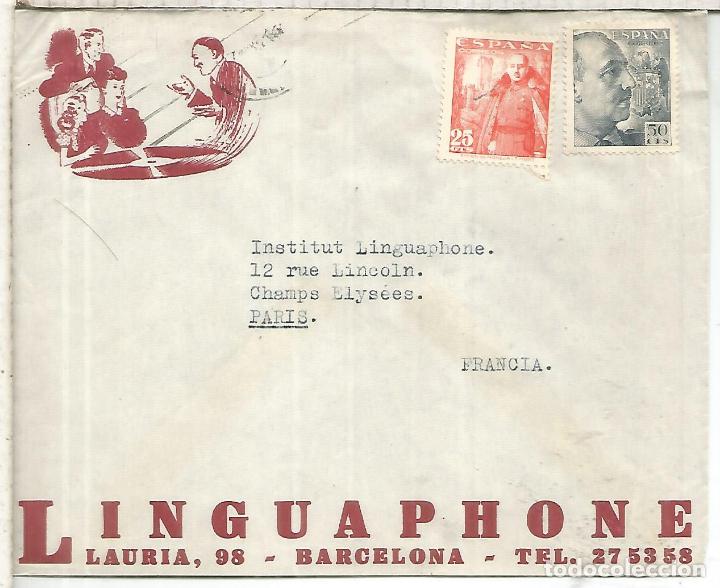 Sellos: BARCELONA A FRANCIA CC LINGUAPHONE - Foto 1