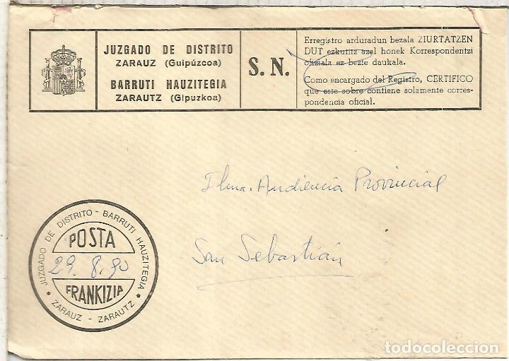 Briefmarken: ZARAUZ GUIPUCOA CC FRANQUICIA JUZGADO DE DISTRITO 1990