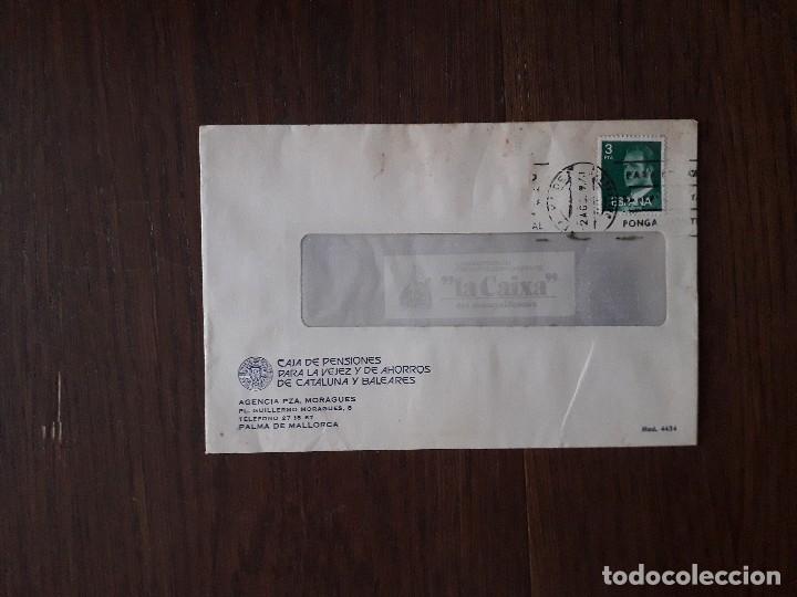 Francobolli: carta circulada, Caja de pensiones para la vejez de ahorros de Catalu&ntilde;a y Baleares, a&ntilde;os 80-90