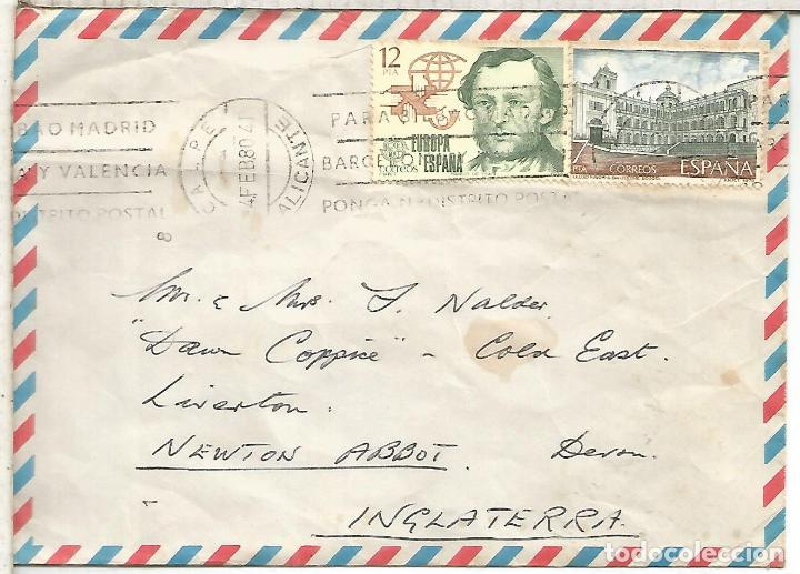 Francobolli: CALPE ALICANTE CC A NEWTON ABBOT SELLOS EUROPA CEPT 1979