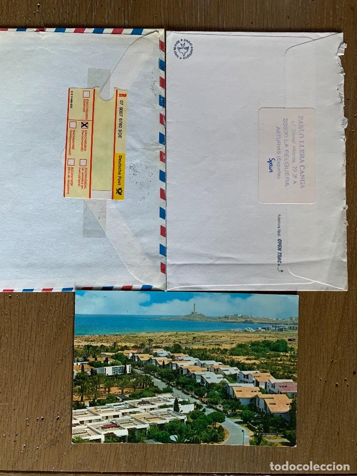Sellos: DOS SOBRES A&Ntilde;OS 2002 Y 2003 + 1 POSTAL 1987. - Foto 2